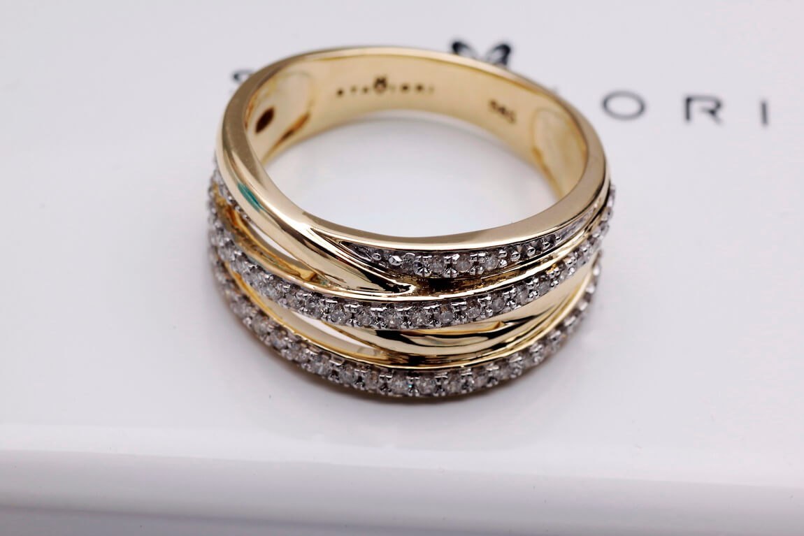 Złoty pierścionek PXD1267 - Diament